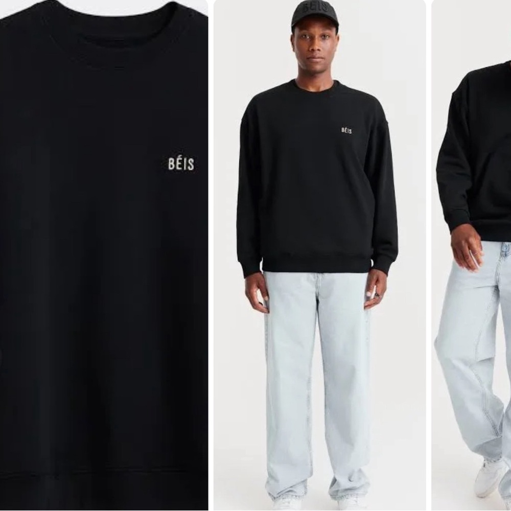 Beís “The Sweatshirt” Duo or One (Black and Beige)